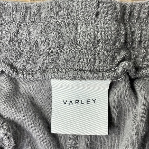 Varley Women’s Marwood High Rise Grey Terrycloth Loungewear Shorts, size Large - Picture 5 of 10